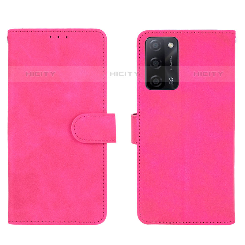 Handytasche Stand Schutzhülle Flip Leder Hülle L01Z für Oppo A55 5G Pink Plus