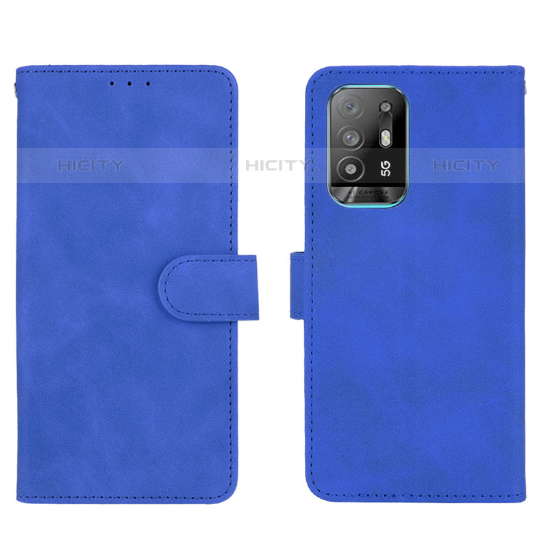 Handytasche Stand Schutzhülle Flip Leder Hülle L01Z für Oppo A94 5G Blau Plus