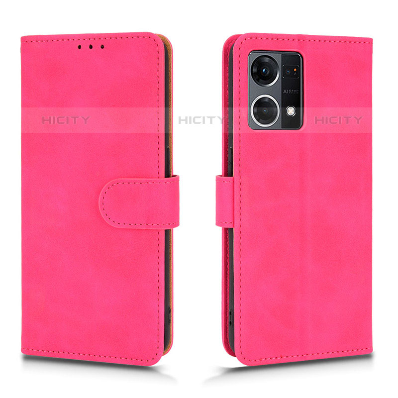 Handytasche Stand Schutzhülle Flip Leder Hülle L01Z für Oppo F21 Pro 4G Pink Plus