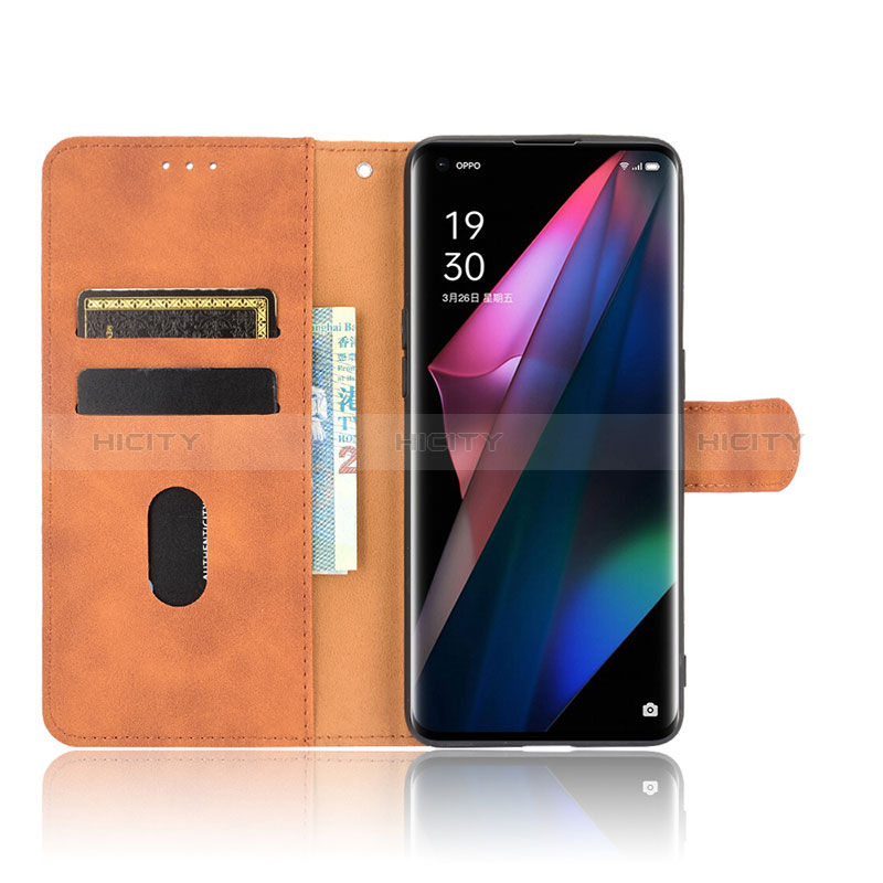 Handytasche Stand Schutzhülle Flip Leder Hülle L01Z für Oppo Find X3 5G