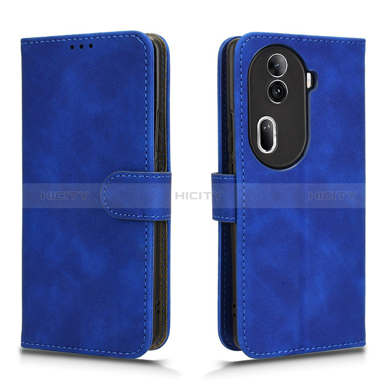 Handytasche Stand Schutzhülle Flip Leder Hülle L01Z für Oppo Reno11 Pro 5G Blau