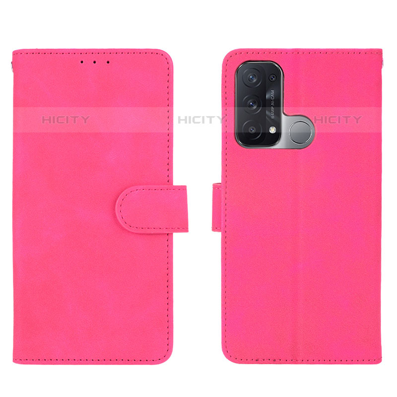 Handytasche Stand Schutzhülle Flip Leder Hülle L01Z für Oppo Reno5 A Pink Plus