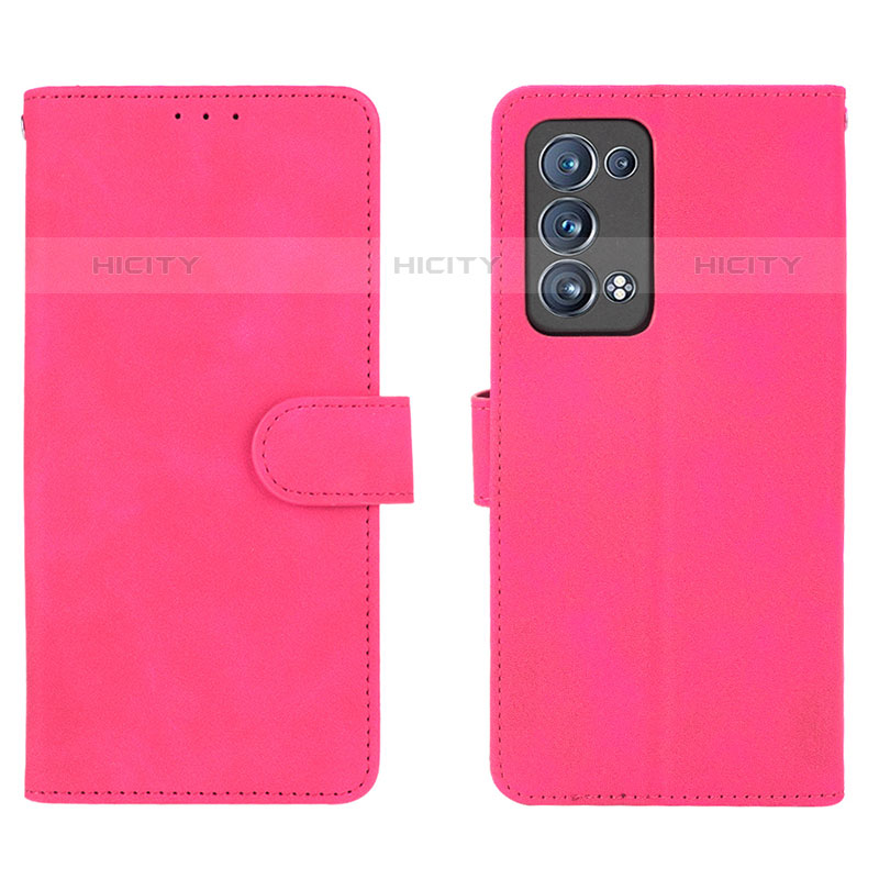 Handytasche Stand Schutzhülle Flip Leder Hülle L01Z für Oppo Reno6 Pro 5G Pink