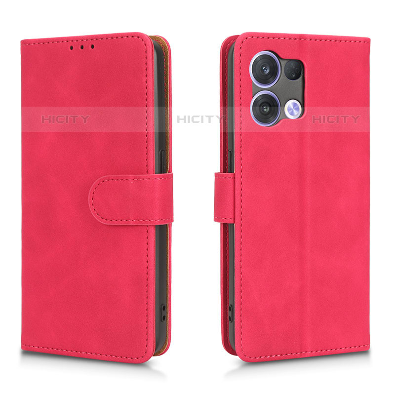 Handytasche Stand Schutzhülle Flip Leder Hülle L01Z für Oppo Reno8 5G Pink Plus