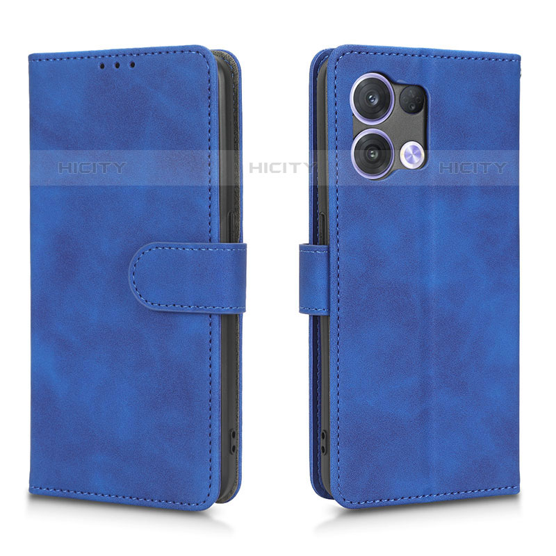 Handytasche Stand Schutzhülle Flip Leder Hülle L01Z für Oppo Reno9 5G Blau