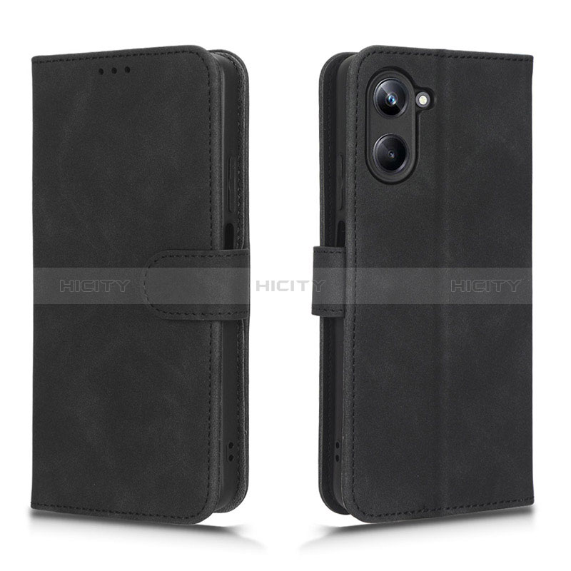 Handytasche Stand Schutzhülle Flip Leder Hülle L01Z für Realme 10 Pro 5G Schwarz