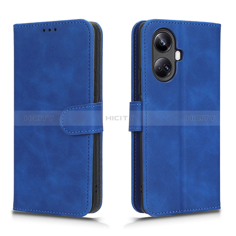 Handytasche Stand Schutzhülle Flip Leder Hülle L01Z für Realme 10 Pro+ Plus 5G Blau Plus