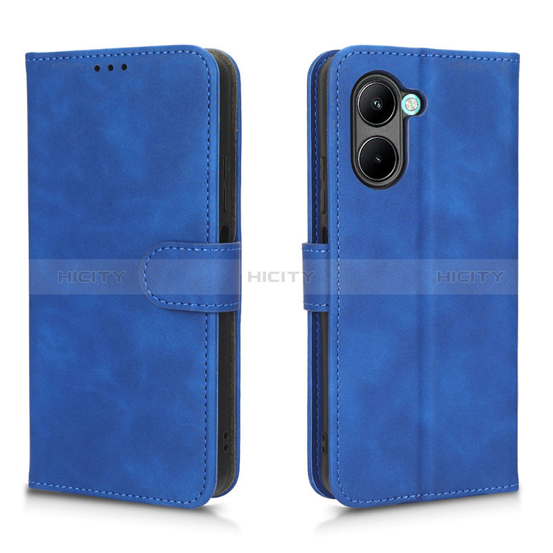 Handytasche Stand Schutzhülle Flip Leder Hülle L01Z für Realme C33 (2023) Blau