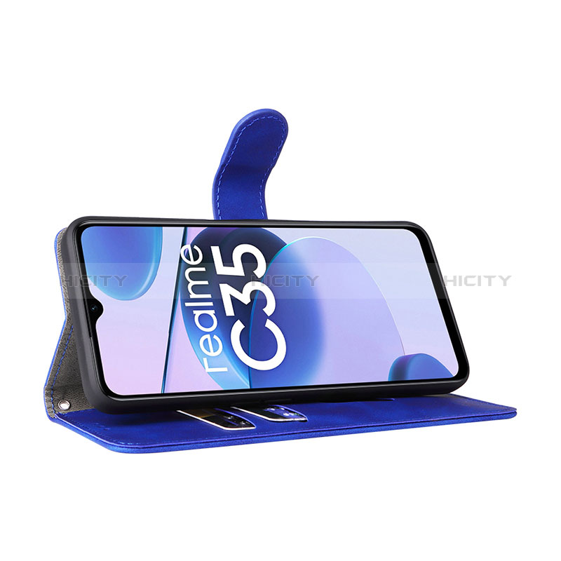 Handytasche Stand Schutzhülle Flip Leder Hülle L01Z für Realme C35