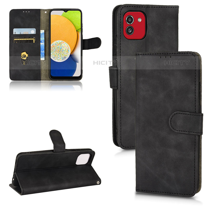 Handytasche Stand Schutzhülle Flip Leder Hülle L01Z für Samsung Galaxy A03 groß