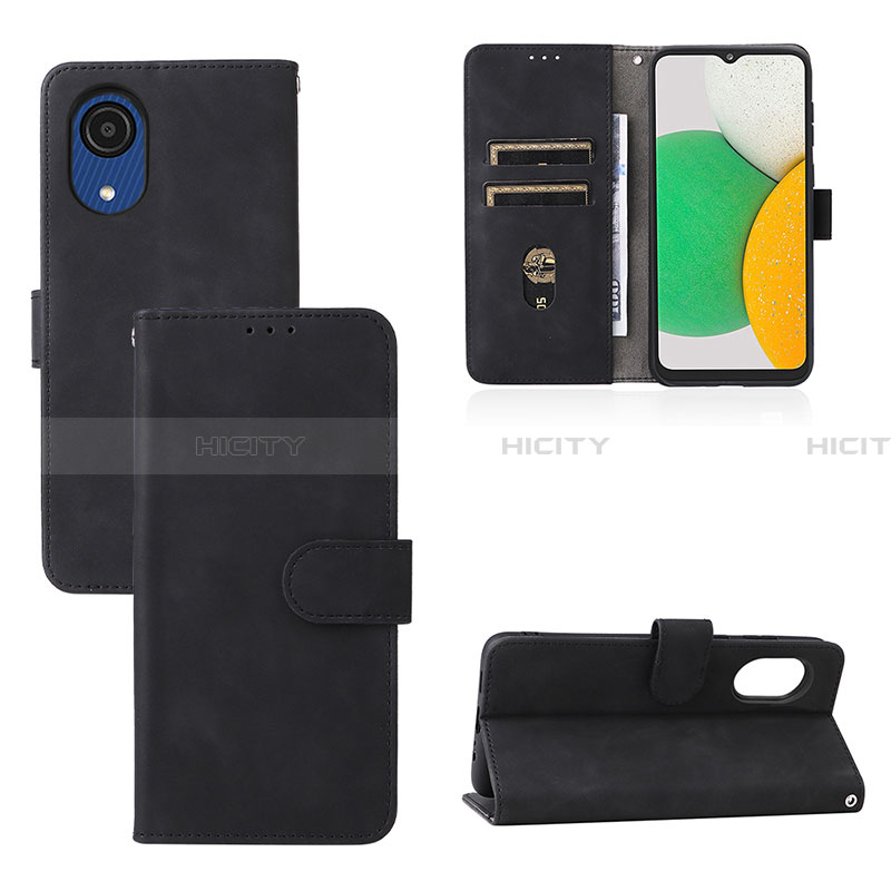 Handytasche Stand Schutzhülle Flip Leder Hülle L01Z für Samsung Galaxy A03 Core