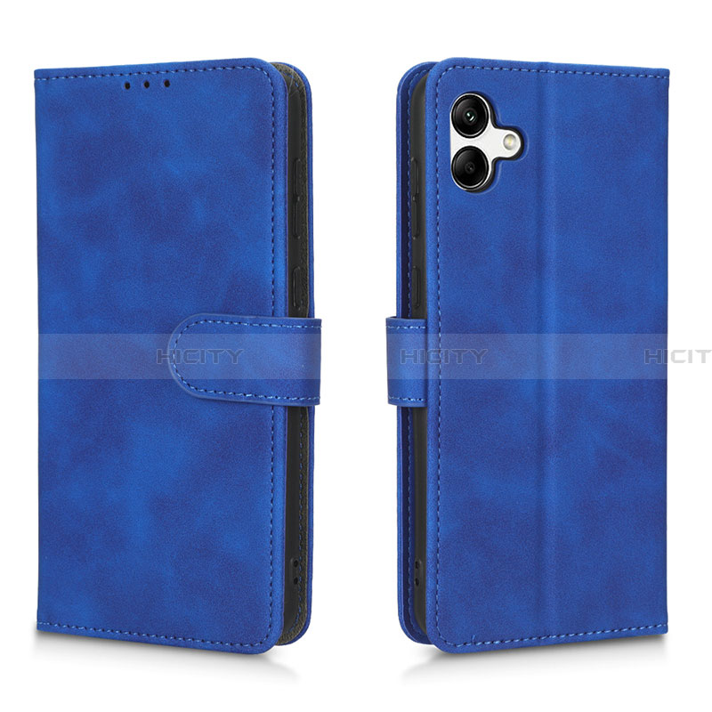 Handytasche Stand Schutzhülle Flip Leder Hülle L01Z für Samsung Galaxy A04 4G Blau