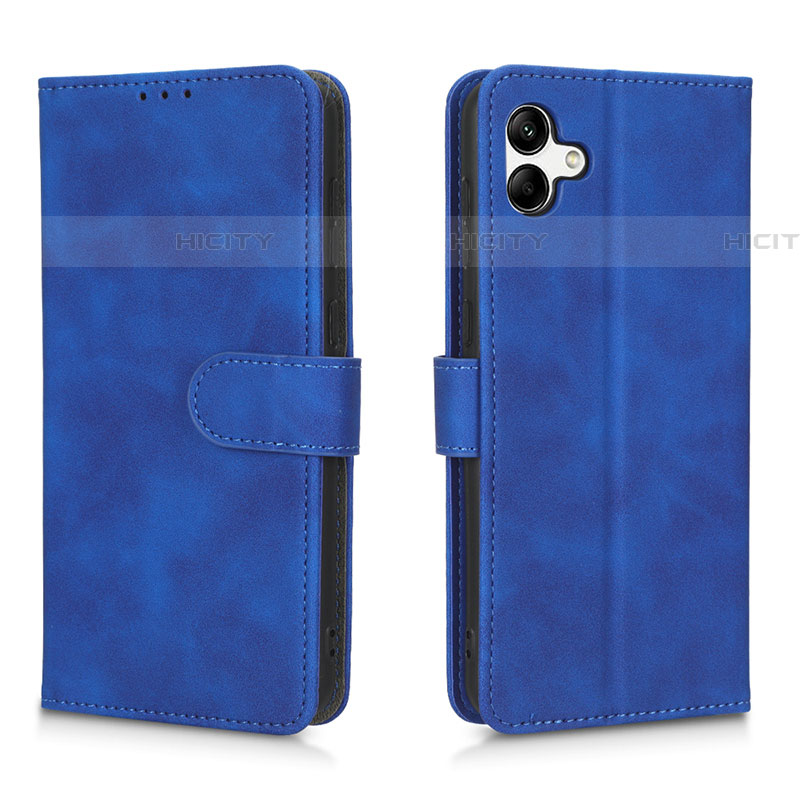 Handytasche Stand Schutzhülle Flip Leder Hülle L01Z für Samsung Galaxy A04E Blau