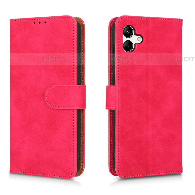 Handytasche Stand Schutzhülle Flip Leder Hülle L01Z für Samsung Galaxy A04E Pink