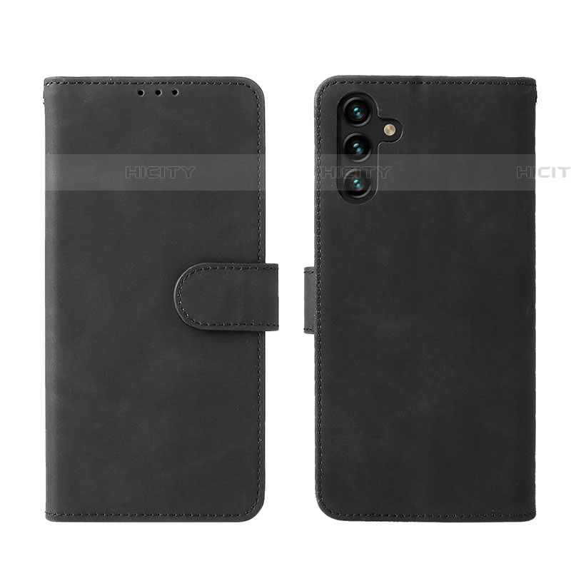 Handytasche Stand Schutzhülle Flip Leder Hülle L01Z für Samsung Galaxy A04s Schwarz