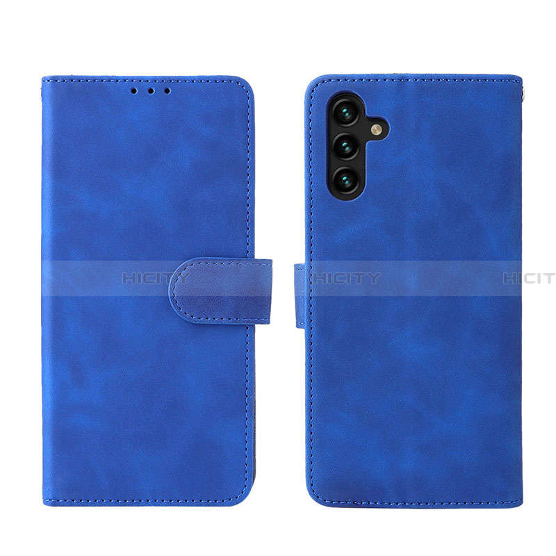 Handytasche Stand Schutzhülle Flip Leder Hülle L01Z für Samsung Galaxy A13 5G Blau