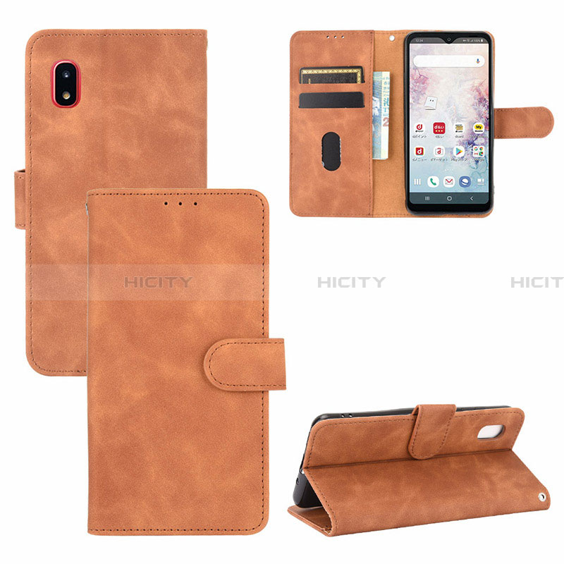 Handytasche Stand Schutzhülle Flip Leder Hülle L01Z für Samsung Galaxy A20 SC-02M SCV46 groß