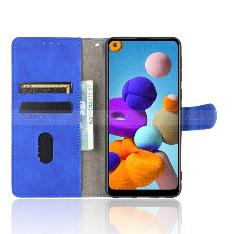 Handytasche Stand Schutzhülle Flip Leder Hülle L01Z für Samsung Galaxy A21 groß