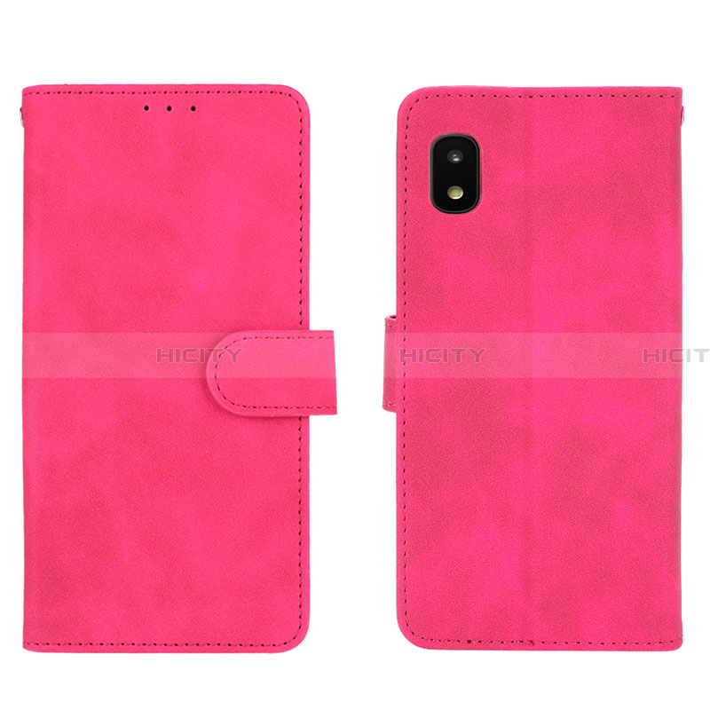 Handytasche Stand Schutzhülle Flip Leder Hülle L01Z für Samsung Galaxy A21 SC-42A Pink Plus