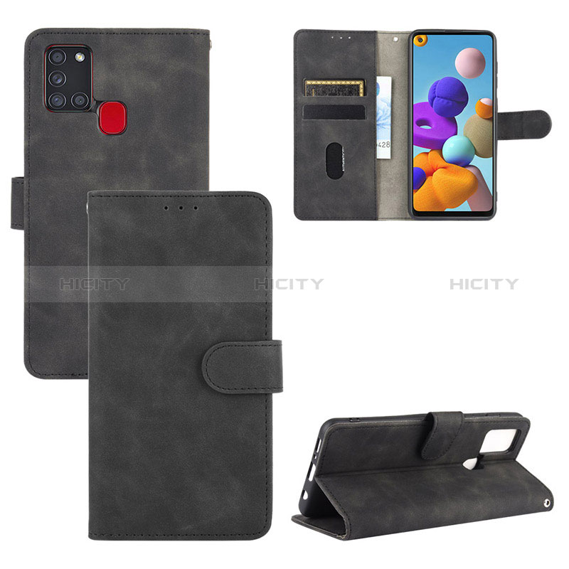 Handytasche Stand Schutzhülle Flip Leder Hülle L01Z für Samsung Galaxy A21s