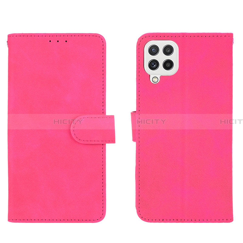 Handytasche Stand Schutzhülle Flip Leder Hülle L01Z für Samsung Galaxy A22 4G Pink Plus