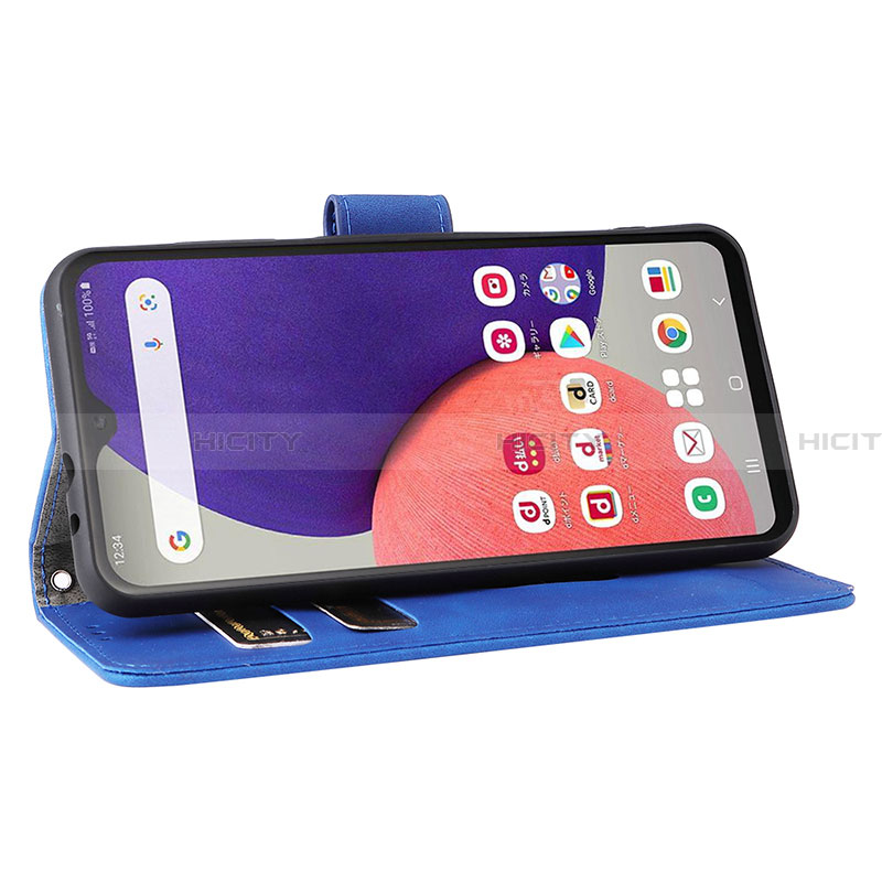 Handytasche Stand Schutzhülle Flip Leder Hülle L01Z für Samsung Galaxy A22 5G SC-56B groß