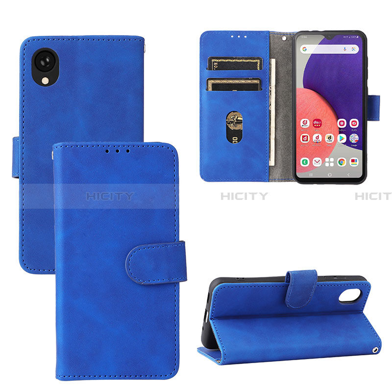 Handytasche Stand Schutzhülle Flip Leder Hülle L01Z für Samsung Galaxy A22 5G SC-56B groß