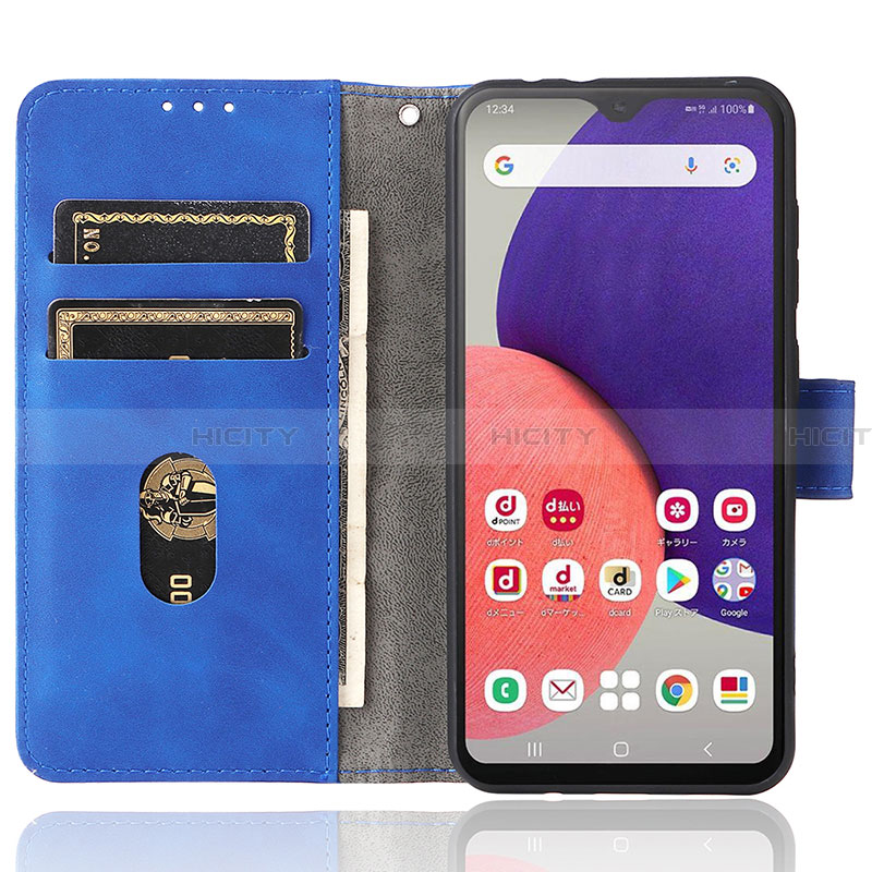 Handytasche Stand Schutzhülle Flip Leder Hülle L01Z für Samsung Galaxy A22 5G SC-56B groß