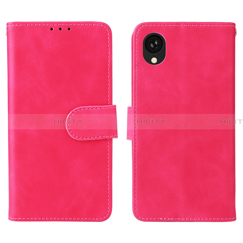 Handytasche Stand Schutzhülle Flip Leder Hülle L01Z für Samsung Galaxy A22 5G SC-56B Pink