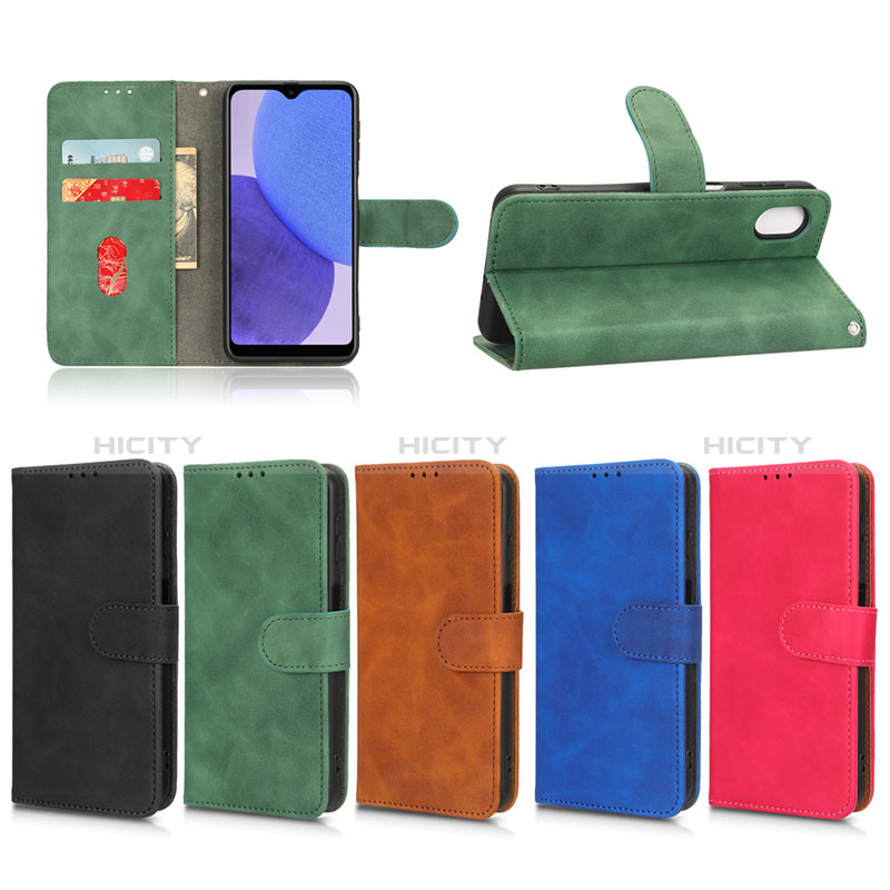 Handytasche Stand Schutzhülle Flip Leder Hülle L01Z für Samsung Galaxy A23e 5G groß