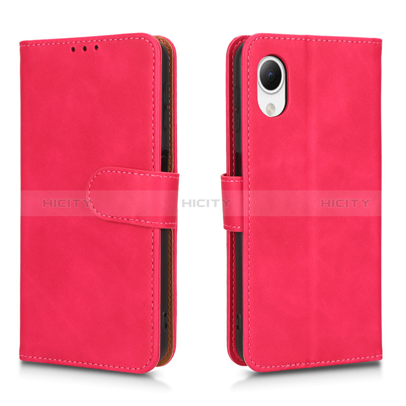 Handytasche Stand Schutzhülle Flip Leder Hülle L01Z für Samsung Galaxy A23e 5G Pink