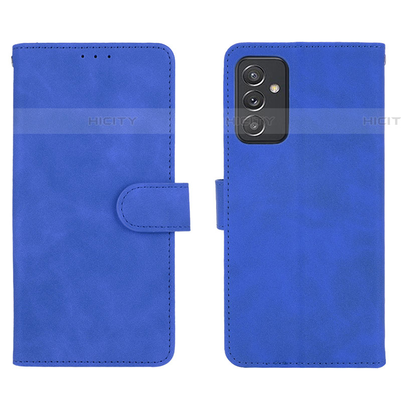 Handytasche Stand Schutzhülle Flip Leder Hülle L01Z für Samsung Galaxy A24 4G Blau