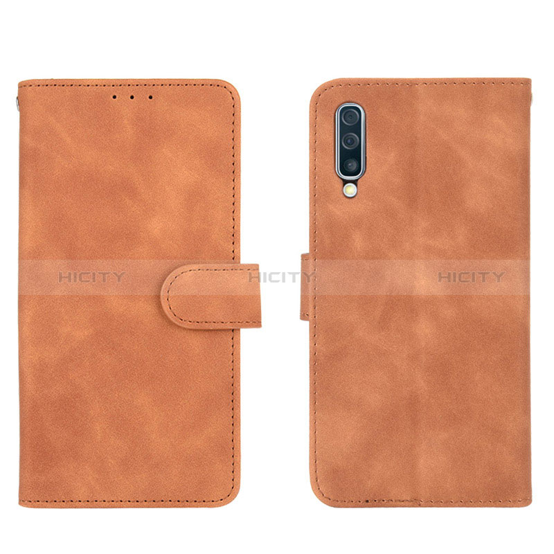 Handytasche Stand Schutzhülle Flip Leder Hülle L01Z für Samsung Galaxy A30S Braun Plus