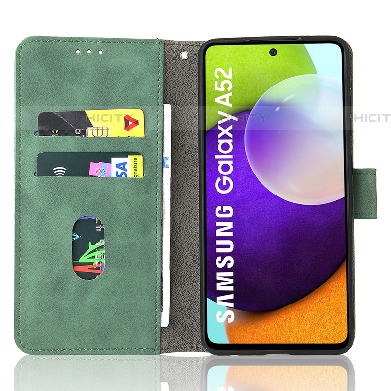 Handytasche Stand Schutzhülle Flip Leder Hülle L01Z für Samsung Galaxy A52 5G groß