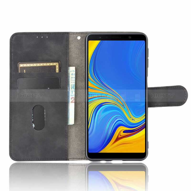 Handytasche Stand Schutzhülle Flip Leder Hülle L01Z für Samsung Galaxy A7 (2018) A750 groß