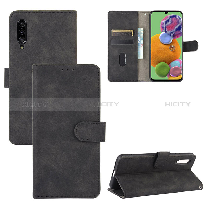 Handytasche Stand Schutzhülle Flip Leder Hülle L01Z für Samsung Galaxy A90 5G groß