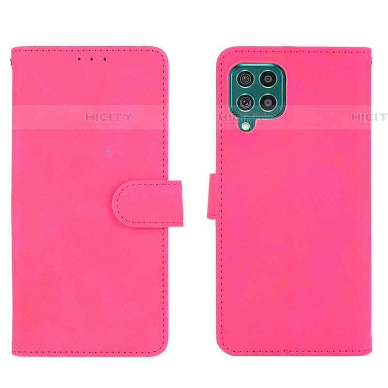 Handytasche Stand Schutzhülle Flip Leder Hülle L01Z für Samsung Galaxy F62 5G Pink Plus