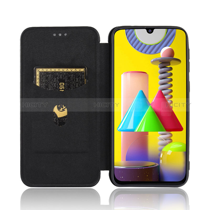 Handytasche Stand Schutzhülle Flip Leder Hülle L01Z für Samsung Galaxy M31 Prime Edition groß