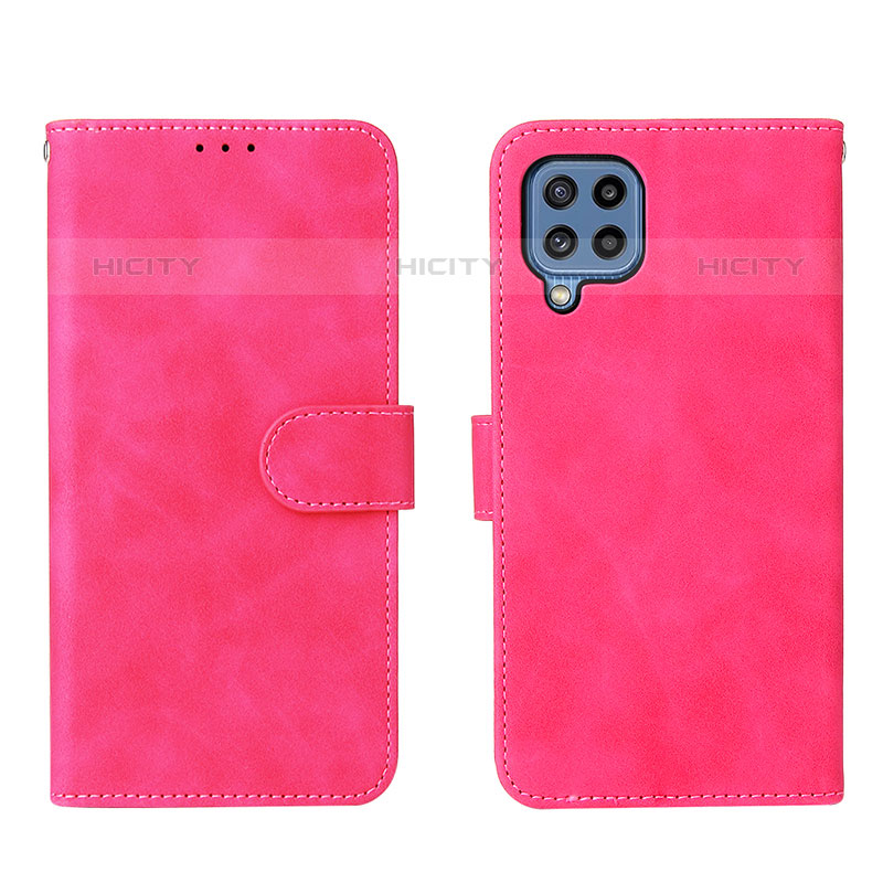 Handytasche Stand Schutzhülle Flip Leder Hülle L01Z für Samsung Galaxy M32 4G Pink