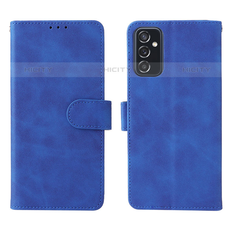 Handytasche Stand Schutzhülle Flip Leder Hülle L01Z für Samsung Galaxy M52 5G Blau