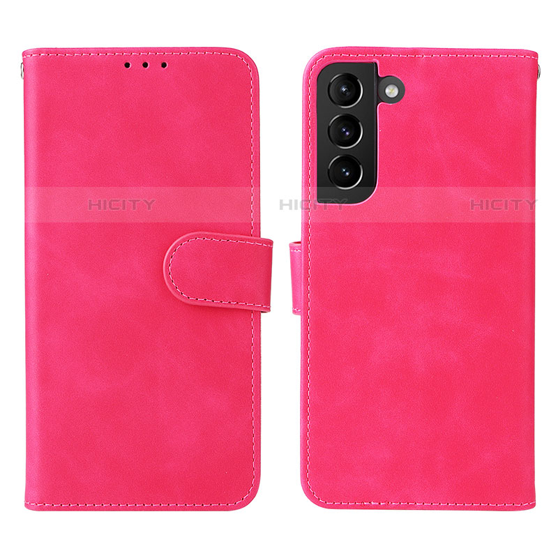 Handytasche Stand Schutzhülle Flip Leder Hülle L01Z für Samsung Galaxy S21 FE 5G Pink