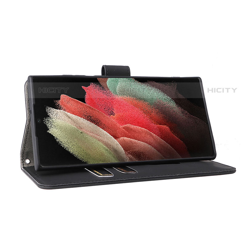 Handytasche Stand Schutzhülle Flip Leder Hülle L01Z für Samsung Galaxy S23 Ultra 5G groß