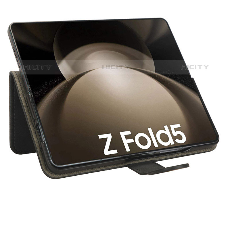 Handytasche Stand Schutzhülle Flip Leder Hülle L01Z für Samsung Galaxy Z Fold5 5G