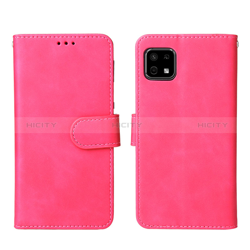 Handytasche Stand Schutzhülle Flip Leder Hülle L01Z für Sharp Aquos Sense6 Pink Plus