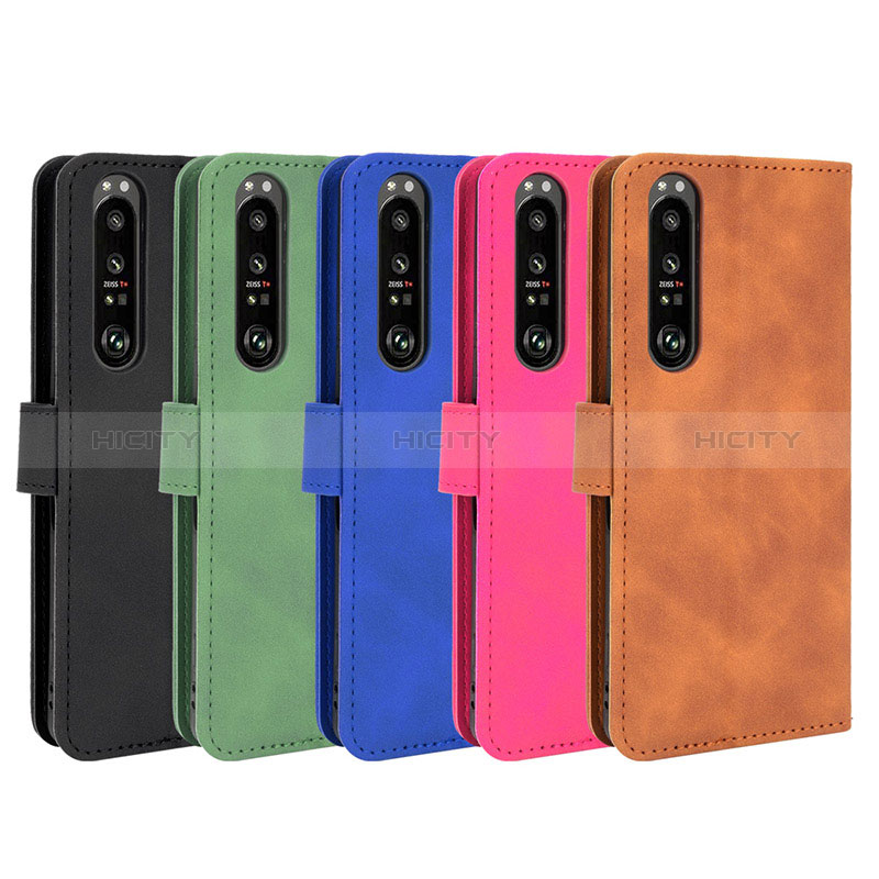 Handytasche Stand Schutzhülle Flip Leder Hülle L01Z für Sony Xperia 1 III groß