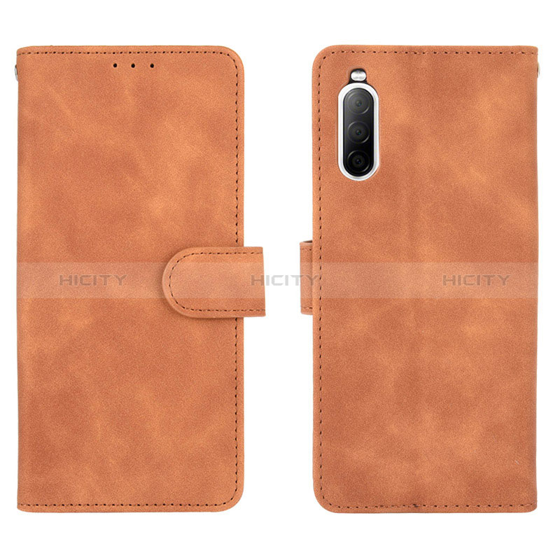 Handytasche Stand Schutzhülle Flip Leder Hülle L01Z für Sony Xperia 10 II groß