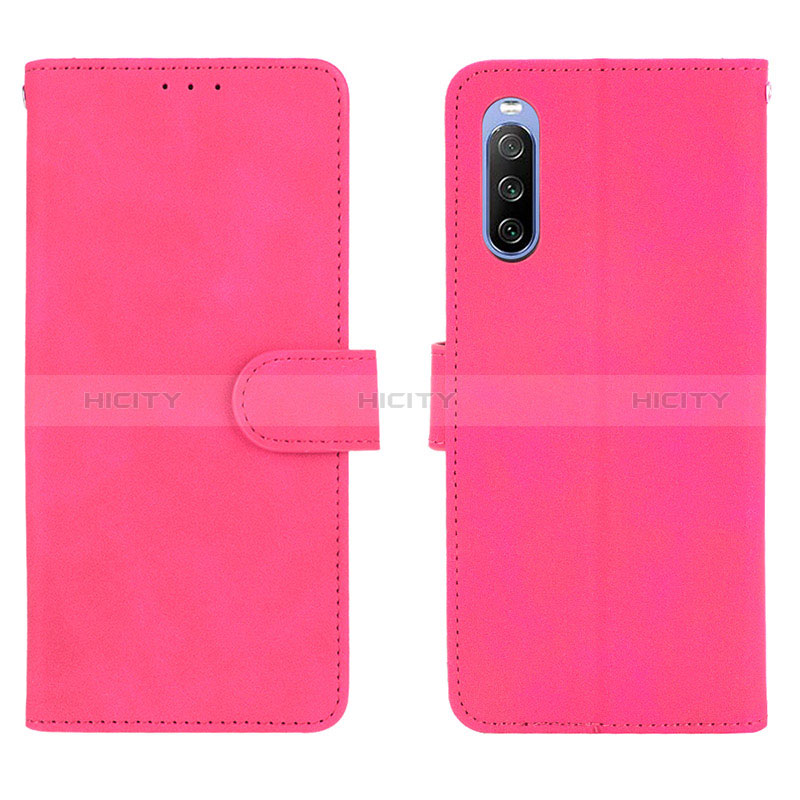 Handytasche Stand Schutzhülle Flip Leder Hülle L01Z für Sony Xperia 10 III Lite Pink