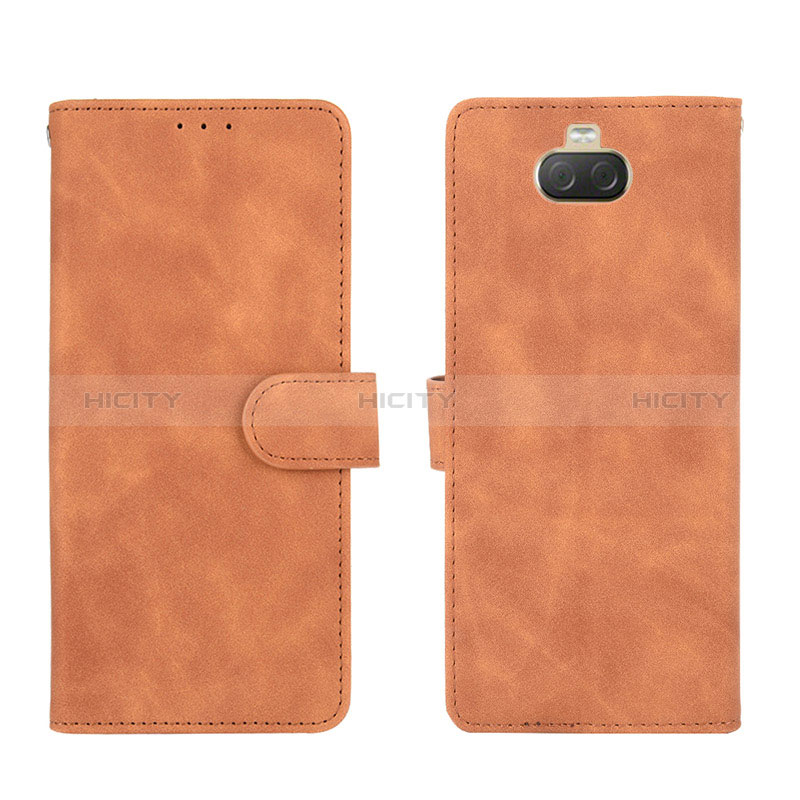 Handytasche Stand Schutzhülle Flip Leder Hülle L01Z für Sony Xperia 10 Plus Braun