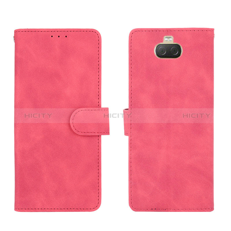 Handytasche Stand Schutzhülle Flip Leder Hülle L01Z für Sony Xperia 10 Plus Pink