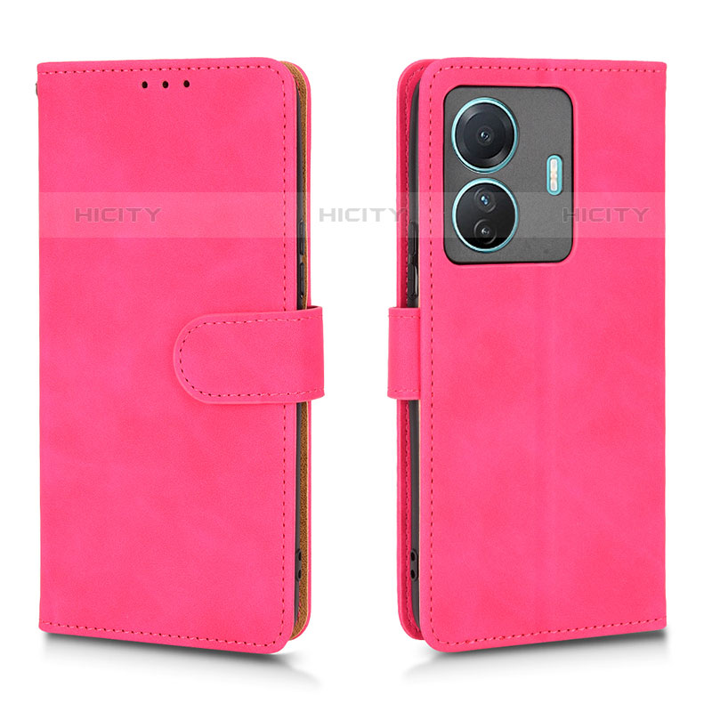 Handytasche Stand Schutzhülle Flip Leder Hülle L01Z für Vivo iQOO Z6 Pro 5G Pink